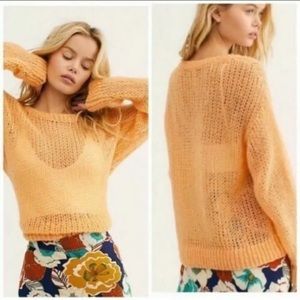 Free People Alpaca Blend Cropped Sweater